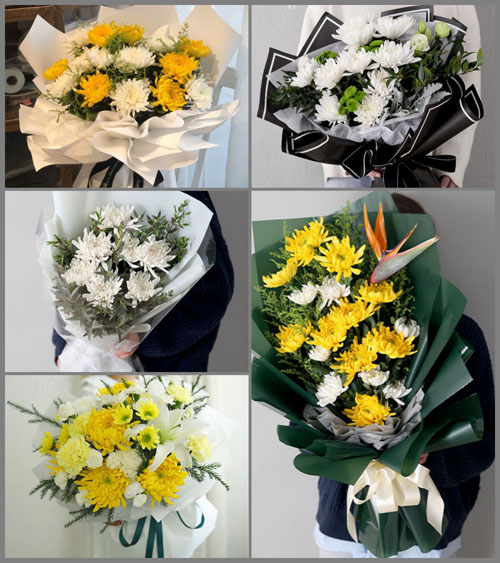 湖南衡阳珠晖区苗圃街道白事花束代送